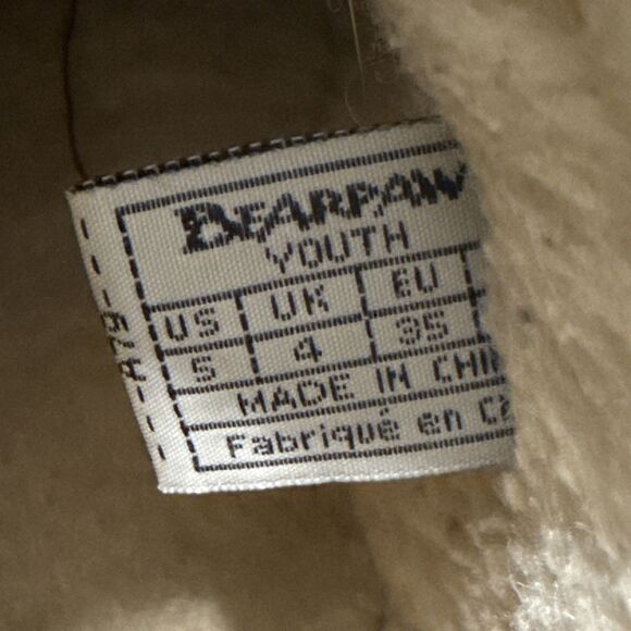 BEARPAW Abby 1257W Suede Sheepskin Lined Youth Size 5 - Picture 8 of 8